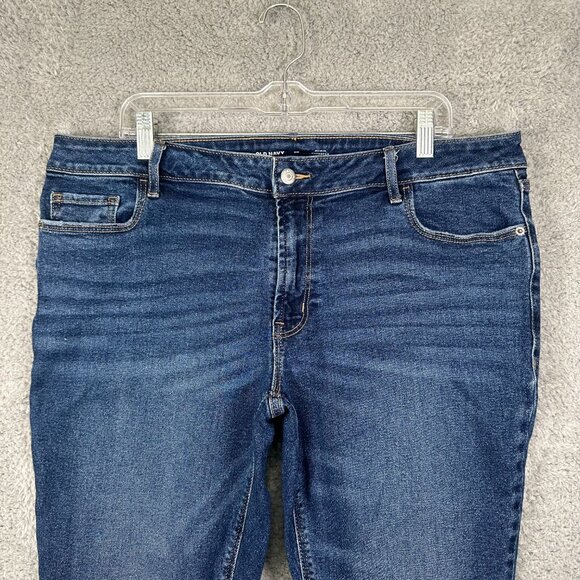 Old Navy Rockstar Super Skinny Jeans Plus Size 20 Mid-Rise Secret Slim Pockets - Picture 3 of 12